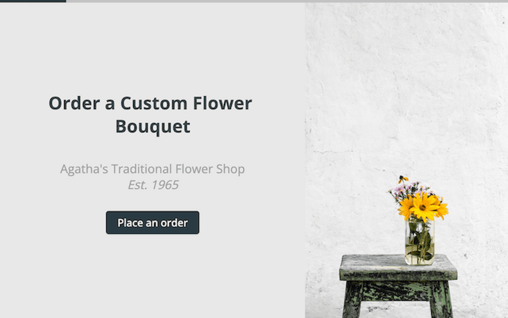 flower-order-form template image