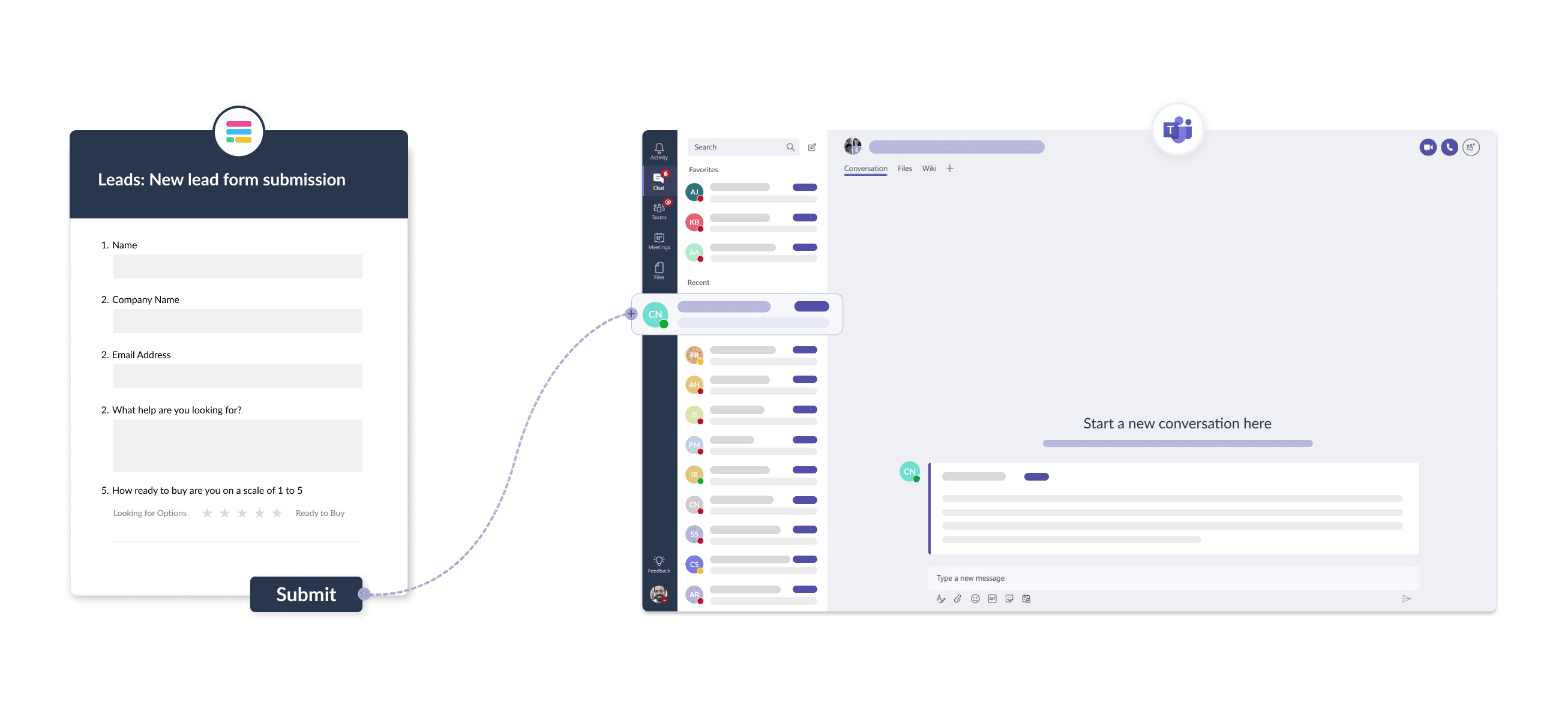 Microsoft Teams form graphic