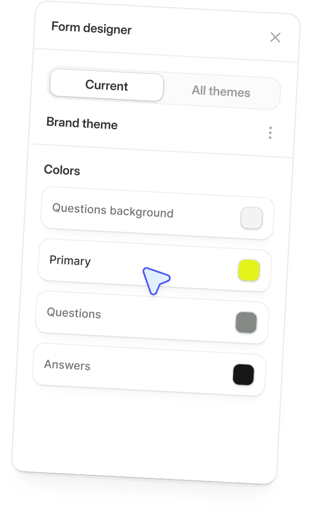 Form designer panel