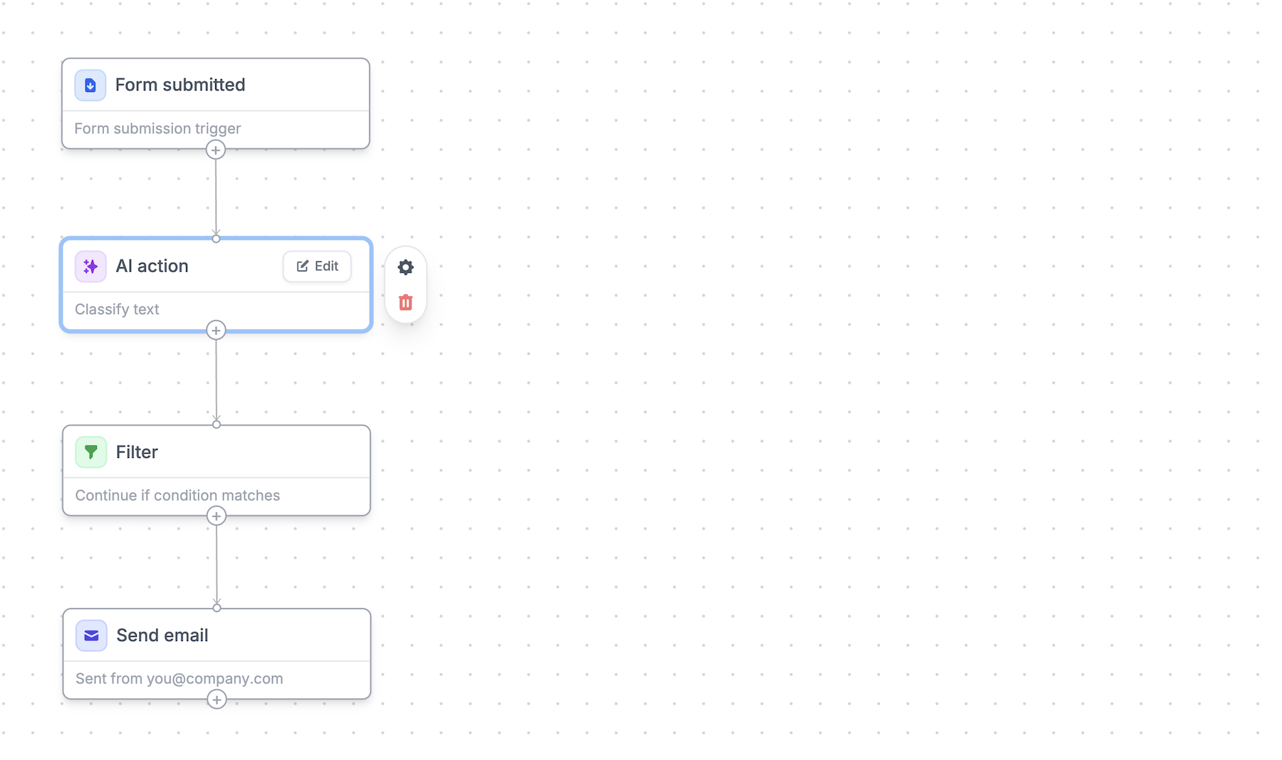 Workflows screenshot