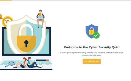Cyber Security Quiz template image