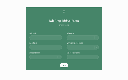 Job Requisition Form template image
