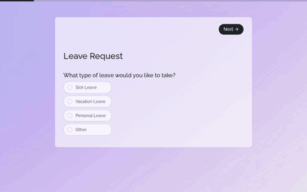 Leave Request Form template image