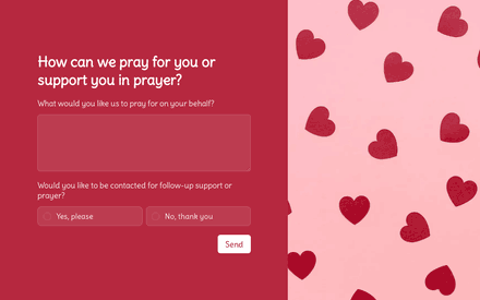 Prayer Request Form Template template image