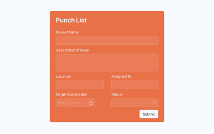 Modèle de formulaire de liste de contrôle template image