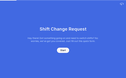 Shift Change Request Form template image