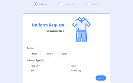 Uniform Request Form template image