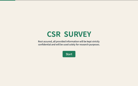 Corporate Social Responsibility Survey template image