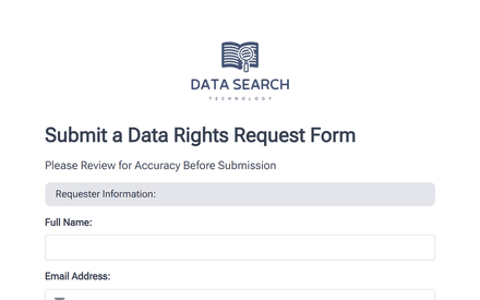 Data Subject Access Request template image