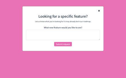 Feature Request Form template image