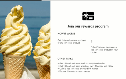 Rewards Program Signup Form template image