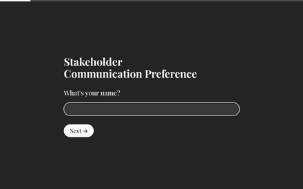 Stakeholder Communication Preference Form template image